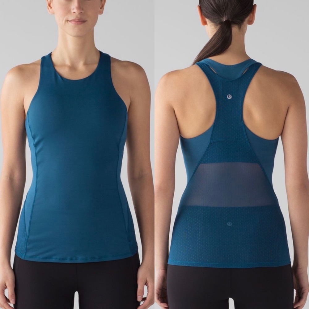 Lululemon Body Con Tank Top in Poseidon Size 8